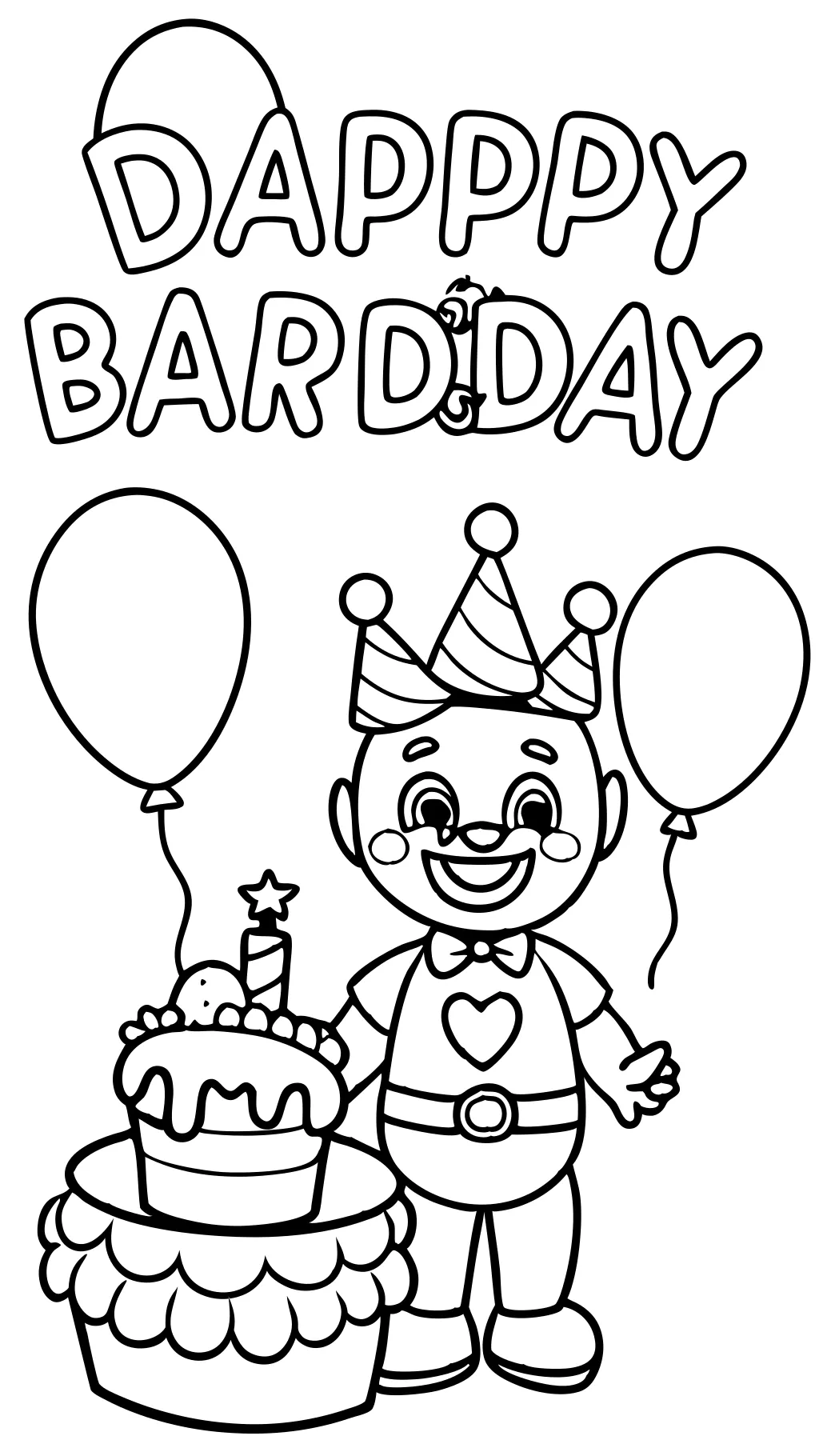 happy birthday daddy coloring pages